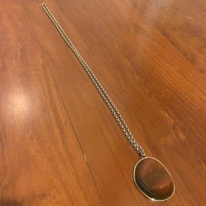 Brown stone necklace